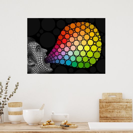 Poster Donnez-moi des couleurs (Cuisine)