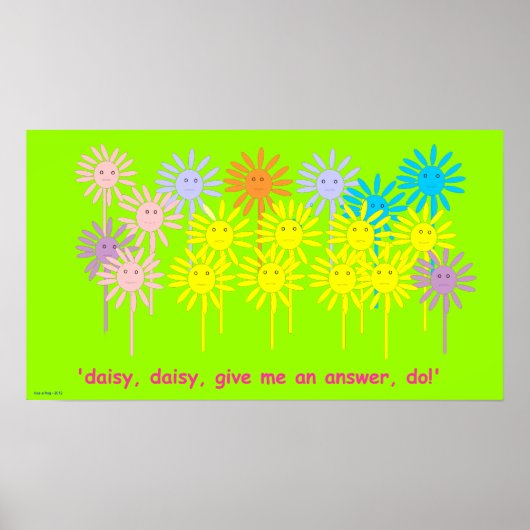 Poster 'Donnez-moi une réponse, faites-le !' (Poster Dais (Devant)