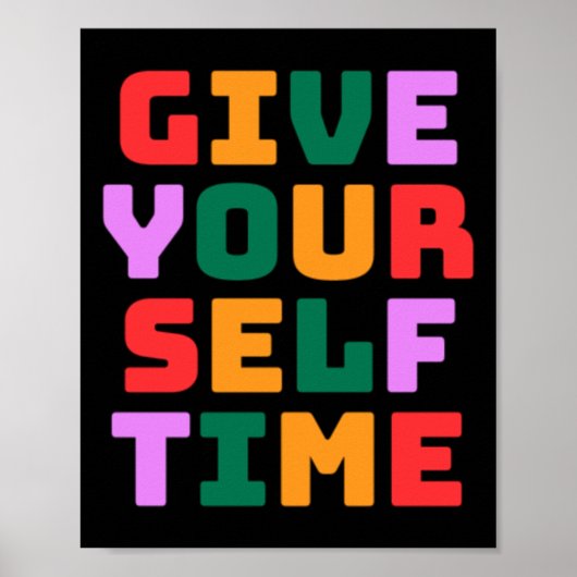 Poster Donnez-vous un autocollant temps (Devant)
