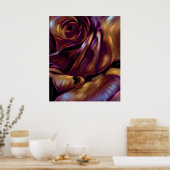Poster Donnybrook Rose Art Abstrait (Cuisine)