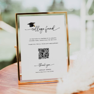 Poster Dons de diplôme Qr Code Fonds du collège Signal