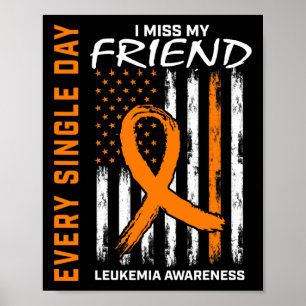 Poster Dons de sympathie pour la perte de la Leukémie ami