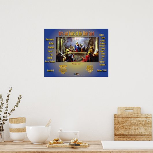 Poster Dons et fruits du Saint-Esprit (Cuisine)