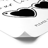 Poster Don't Be Blinded By Our Love Sunglasses Wedding (Coin)