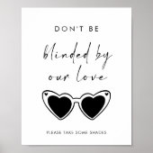 Poster Don't Be Blinded By Our Love Sunglasses Wedding (Devant)