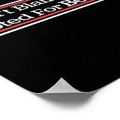 Poster Dont Blame Me I Voted For Bernie Sanders  (Coin)