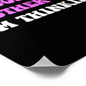 Poster Don't Bother Me I'm Thinking Quote (Coin)