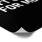 Poster Don't Come For Me, Funny, Sarcastic, Joke, Family (Coin)