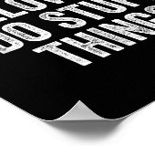 Poster Don't Follow Me I Do Stud Things Funny  (Coin)