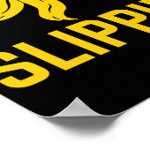 Poster Dont Get Caught Slipng Funny Quote Banana Peel  (Coin)