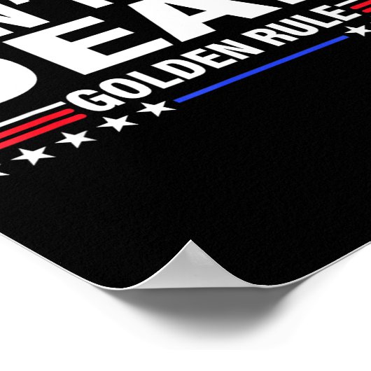 Poster Don't Get Dead Golden Rule Funny Apparel  (Coin)