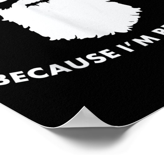 Poster Don't Hate Me Because I'm Beardiful Shirt For Bear (Coin)