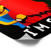 Poster Don't Hug Me I'm Eds Funny Saying Sarcasm Raglan B (Coin)