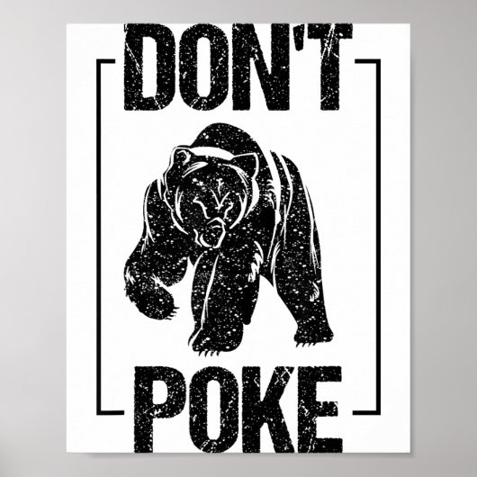 Poster Don't Ke Funny Bear _ Cute Superhero Bear Usa Gift (Devant)