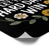 Poster Don't Let The Hard Days Win Insrational Motivation (Coin)