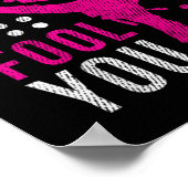 Poster Dont Let The Ponytail Fool You Funny Karate Girl (Coin)