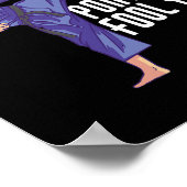 Poster Don't Let The Ponytail Fool You Funny Karate Kickb (Coin)