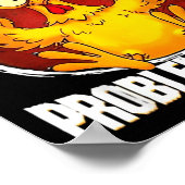 Poster Don't Like Me F Caw F Problem Solved Funny Chicken (Coin)