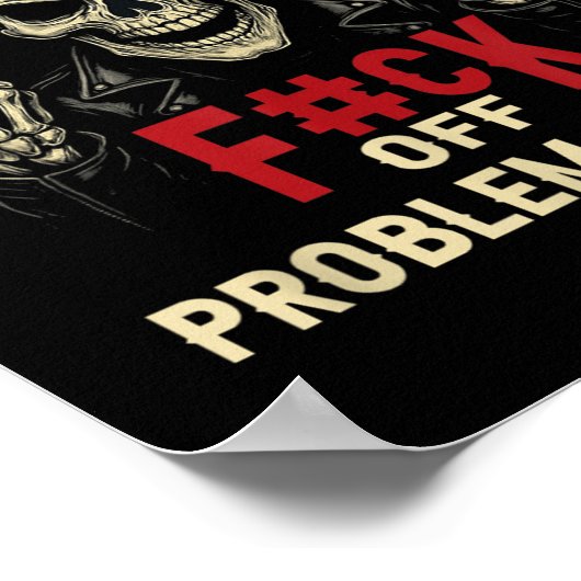 Poster Don't Like Me_ F#ck Off Problem-solved Funny Humor (Coin)