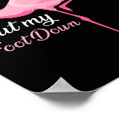 Poster Don't Make Me Put My Foot Down Nk Flamingo Long Sl (Coin)