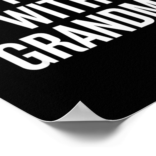 Poster Dont Mess With Grandma  (Coin)