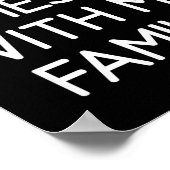 Poster Don't Mess With My Family, Funny, Jokes, Sarcastic (Coin)