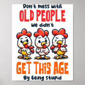Poster Dont Mess With Old People  (Devant)