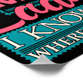 Poster Don't Mess With The Mail Lady - Mailwoman Mail Car (Coin)