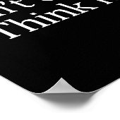 Poster Don't Over Think It -  (Coin)