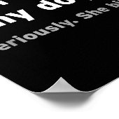 Poster Don't Pet My Dog She Bites Funny Hilarious Pet Ani (Coin)