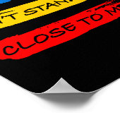 Poster Don't Stand So Close To Me - Home Quarantine Virus (Coin)