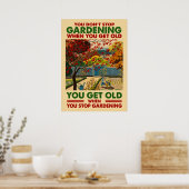 Poster Don't Stop Gardening (Cuisine)