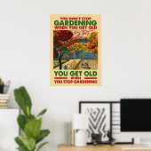Poster Don't Stop Gardening (Bureau à domicile)
