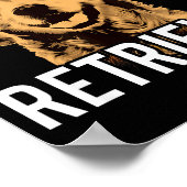 Poster Don't Stop Retrieving - Funny Golden Retriever Own (Coin)