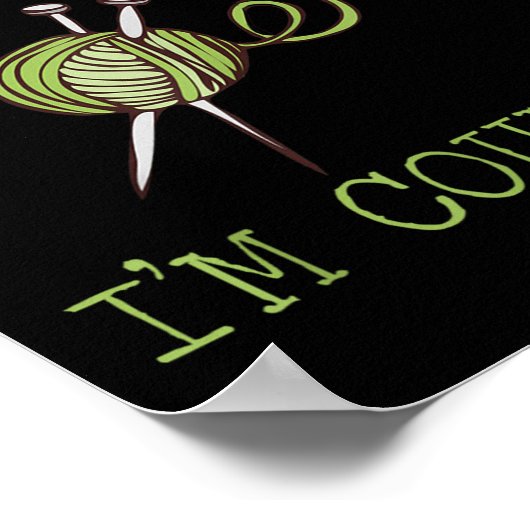 Poster Don't Talk To Me I'm Counting Crochet Knitting Quo (Coin)