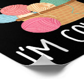 Poster Don't Talk To Me I'm Counting - Funny Knitter Gift (Coin)