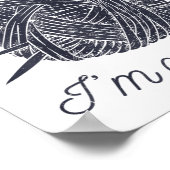 Poster Don't Talk To Me I'm Counting Knitting Lover Knitt (Coin)