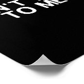 Poster Don't Talk To Me Print On The Back Funny Anti Soci (Coin)