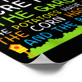 Poster Don't Tell Secret In The Garden Funny Gardener  (Coin)