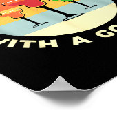 Poster Don't Threaten Me With A Good Time Funny Margarita (Coin)