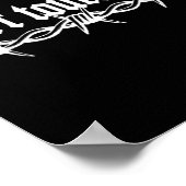 Poster Don't Touch Me Barbed Wire Introvert Art Tattoo St (Coin)