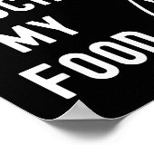 Poster Don't Touch My Food Funny Joke  (Coin)