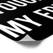 Poster Don't Touch My Fries Funny Junk Fast Food Gag Gift (Coin)