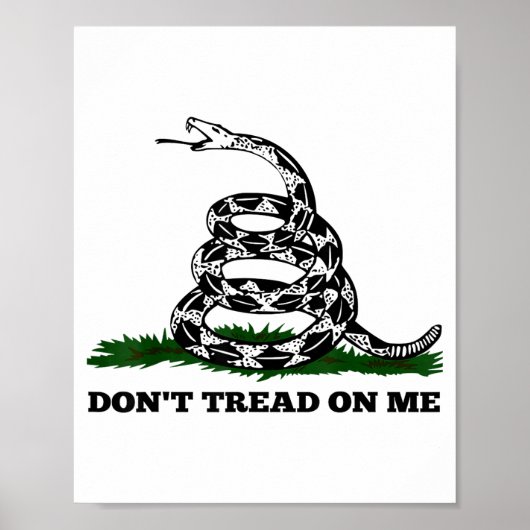 Poster Don't Tread On Me 2nd Amendment Patriotic New Nove (Devant)