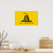 Poster Dont Tread On Me - Drapeau Gadsden (Cuisine)