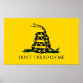 Poster Dont Tread On Me - Drapeau Gadsden (Devant)