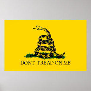 Poster Dont Tread On Me - Drapeau Gadsden