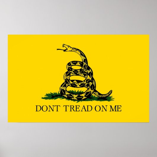 Poster Dont Tread On Me - Drapeau Gadsden (Devant)