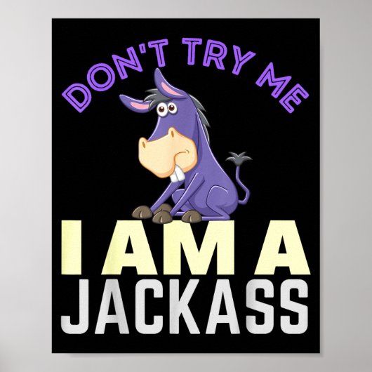 Poster Don't Try Me I Am A Jack Funny Halloween Costume  (Devant)