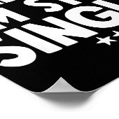 Poster Don't Worry Ladies I'm Still Single - Funny Single (Coin)